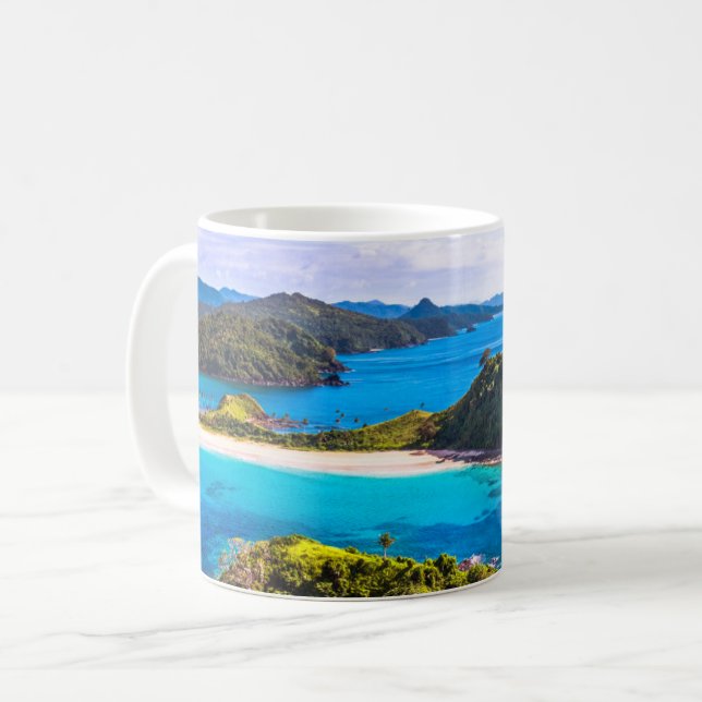 Caneca De Café Praias Tropicais | Filipinas El Nido (Frente Esquerda)