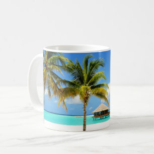 Caneca De Café Praias Tropicais Ilha e laguna, Maldivas