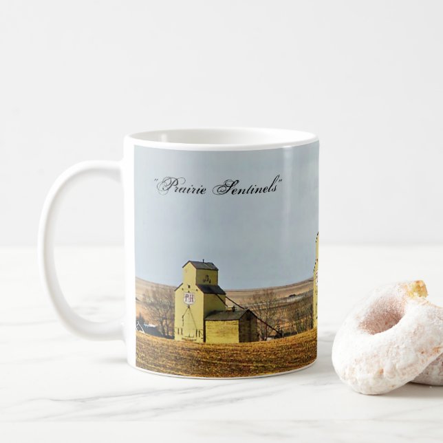 Caneca De Café Prairie Sentinels Mossleigh Alberta Coffee Mug (Com Donut)