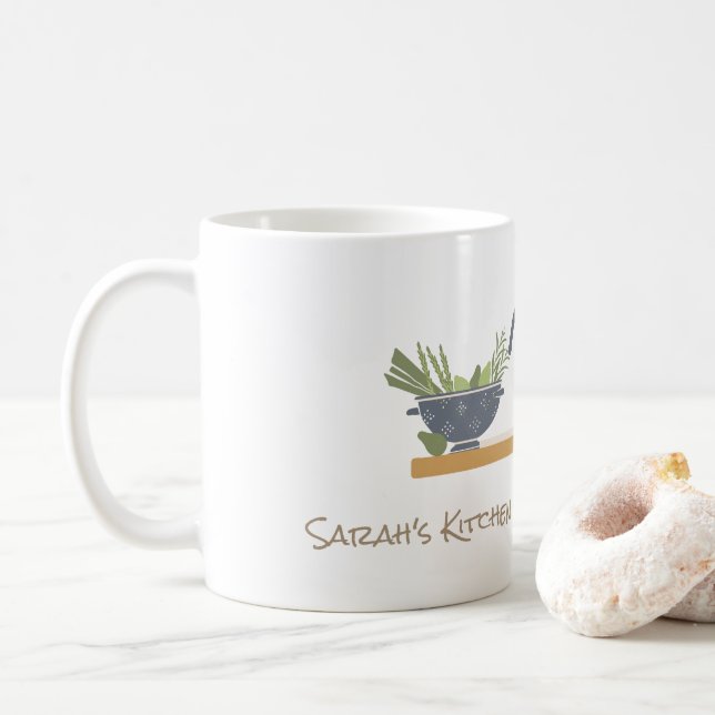 Caneca De Café Prateleira nº 2 da cafeteira (Com Donut)