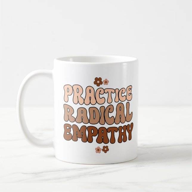 Caneca De Café Pratique a empatia radical (Esquerda)