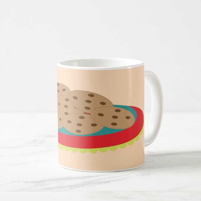 Caneca De Café Prato de Biscoitos (Frente Esquerda)