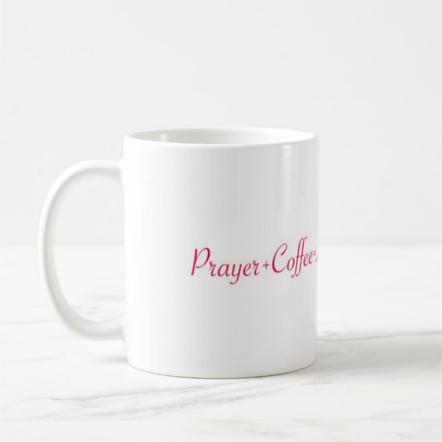 Caneca De Café Pray mais o café (Esquerda)