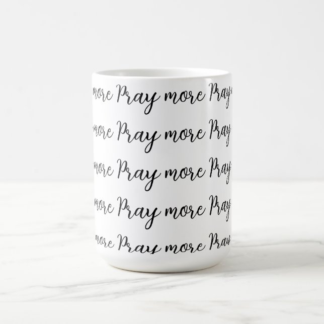 Caneca De Café Pray more (Centro)