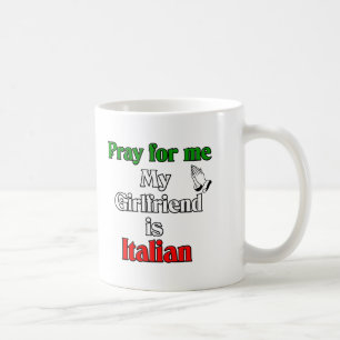 Caneca De Café Pray para mim que meu namorada é italiano