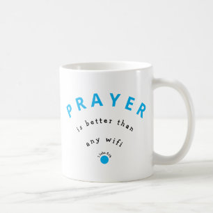 CANECA DE CAFÉ PRAYER MELHOR DO QUE MOTIVAÇÃO WIFI