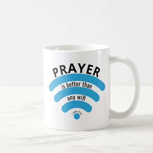 CANECA DE CAFÉ PRAYER MELHOR DO QUE MOTIVAÇÃO WIFI (Direita)