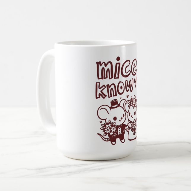 Caneca de Café "Prazer em Conhecê-lo" - Social Fof (Frente Esquerda)