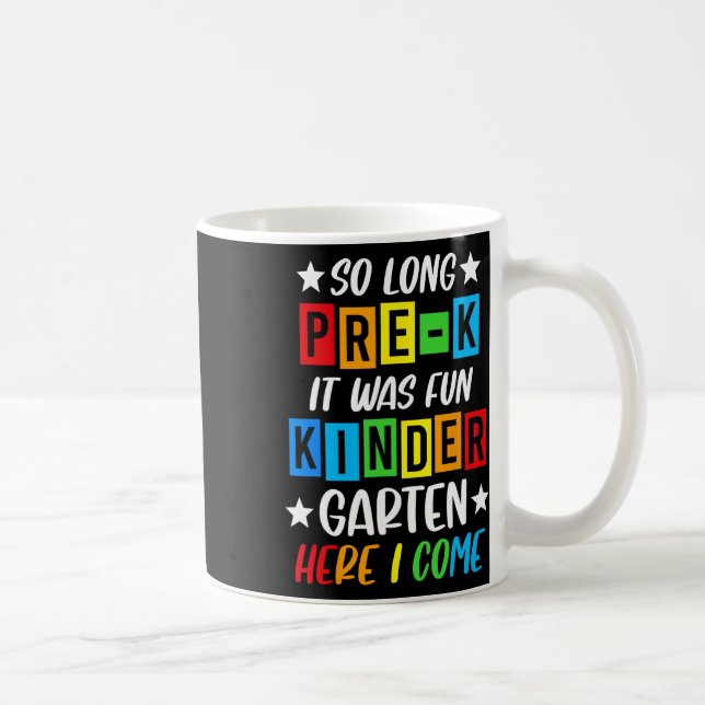 Caneca De Café Pré-k Formando 2025 Graduação pré-escolar 2025 Tão (Direita)