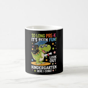 Caneca De Café Pré K Formando Jardim Infantil Dinossauro T Rex