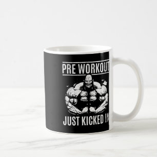 Caneca De Café Pré-treino de musculação acabou de começar - Corpo