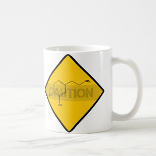 Caneca De Café Precaução: Dopamina