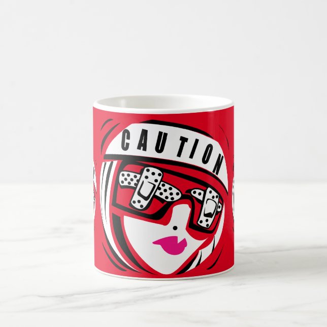 Caneca De Café Precaução - Propósito Contra Acidente V2 | Mug (Centro)