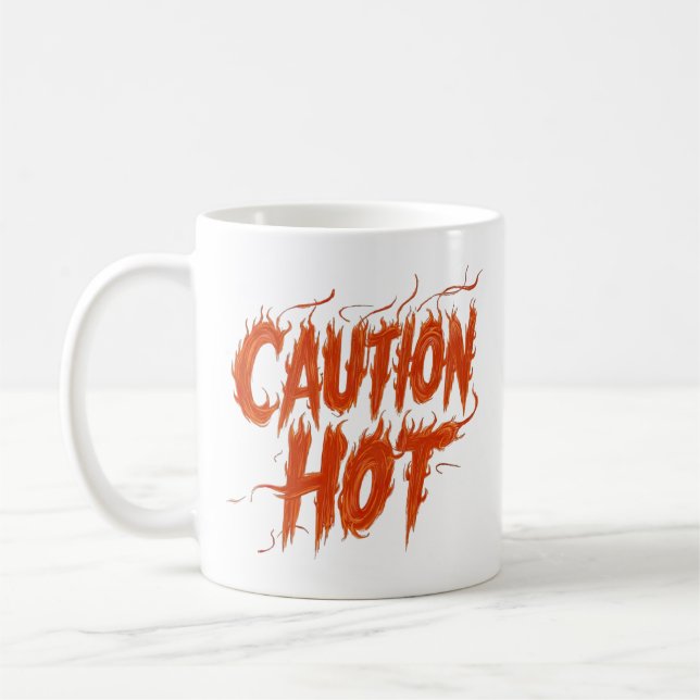 Caneca De Café Precaução quente (Esquerda)
