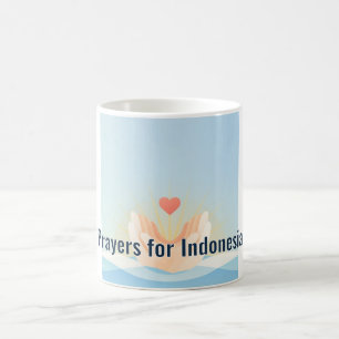 Caneca de Café Preces pela Indonésia