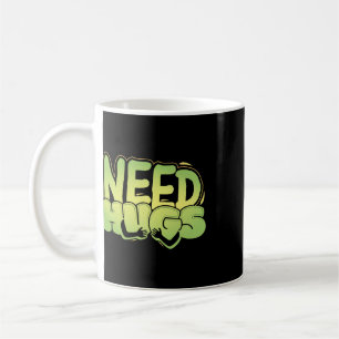 Caneca De Café Precisa de Abraços – Design de Conforto Fofo para