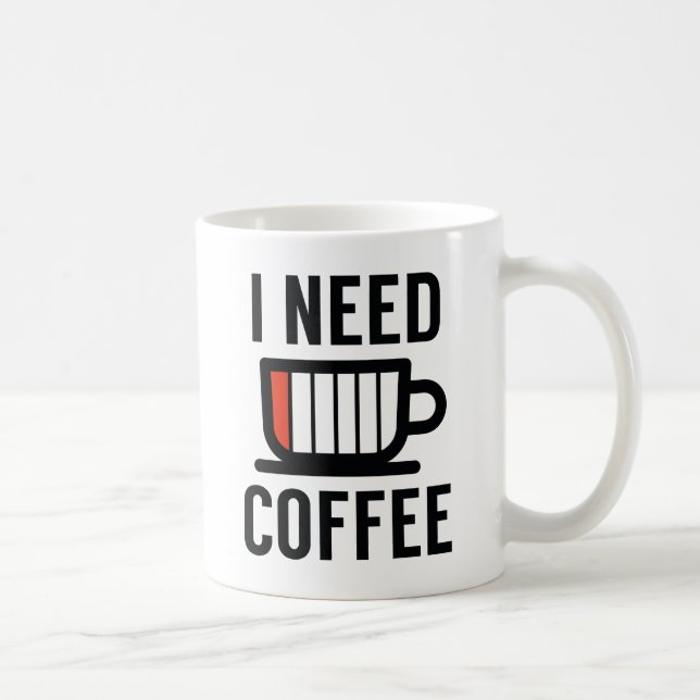 Caneca De Café Preciso de café (Direita)