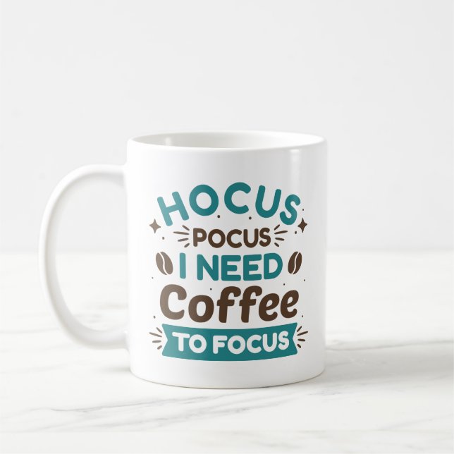Caneca De Café Preciso De Café Para Me Concentrar (Esquerda)