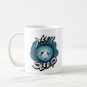 Caneca De Café Preciso Dormir - Humor Sonolento