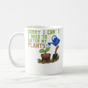 Caneca De Café Preciso Regar Minhas Plantas Jardineiro Avarento E
