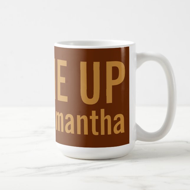 Caneca De Café PREENCHER-ME imagens de nome personalizado (Direita)