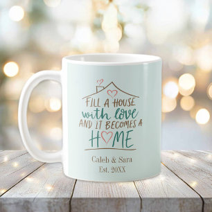 Caneca De Café Preenchido com Aquecimento Familiar Personalizável