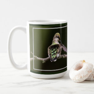 Caneca De Café Preening Hummingbird