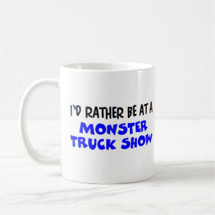 Caneca De Café preferencialmente em um show de caminhões monstros