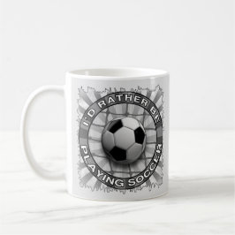 Caneca De Café Preferencialmente Joga Futebol
