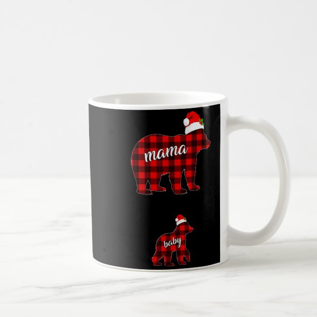 Caneca De Café Pregnant Women Mom Mama Bear Pregnancy Christmas P (Direita)