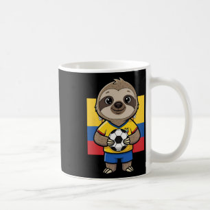 Caneca De Café Preguiça de futebol do Equador Fã de animal de esp