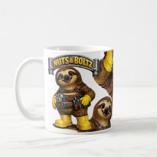 Caneca De Café Preguiça de Porcas & Parafusos