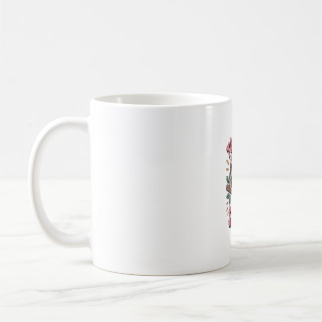 Caneca De Café Preguiça Fofa no Galho com Brincalhão (Esquerda)