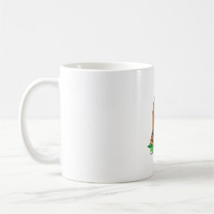 Caneca De Café Preguiça Montando Tartaruga - Camiseta Preguiçoso
