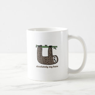 Caneca De Café Preguiça o herói