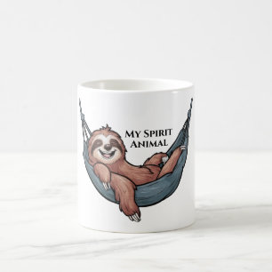 Caneca De Café Preguiça Relaxando