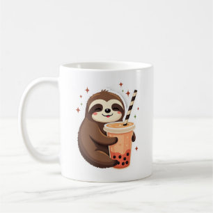 Caneca De Café Preguiça Vintage Boba Fofa Amante de Chá Retro 2
