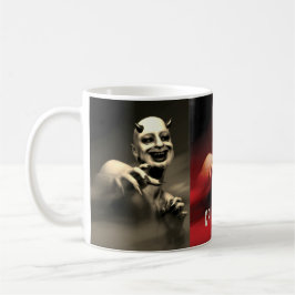 Caneca De Café Preguiçoso. T-Shirt Diabo