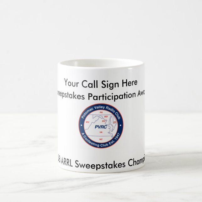Caneca De Café Prêmio de Partcipation - 2008 sorteios de ARRL (Centro)