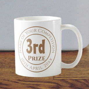 Caneca De Café Prêmio de troféu do 3º Prêmio Competição