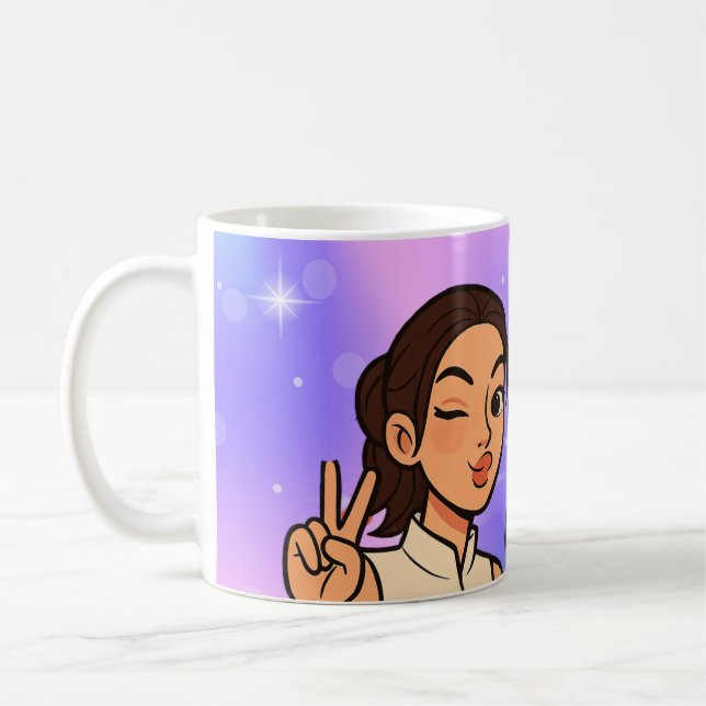 Caneca De Café Prêmios Englot Kazz Diversão Pose Cam, Engfa & Cha (Esquerda)