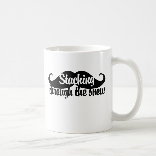 Caneca De Café Prendendo a neve (Direita)
