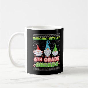 Caneca De Café Prendendo Com Meus Gnomos Da Grau 6 Feia Suar Chr