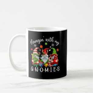 Caneca De Café Prendendo Com Meus Gnomos Gnomos Engraçados Feliz