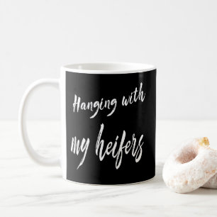 Caneca De Café Prendendo com o meu Bovinos de Vaca Heifers