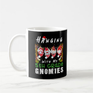 Caneca De Café Prendendo-Me Com O Meu 5 Grau Gnomias De Natal