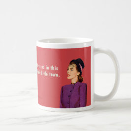 Caneca De Café Prendido nesta cidade pequena horrívea