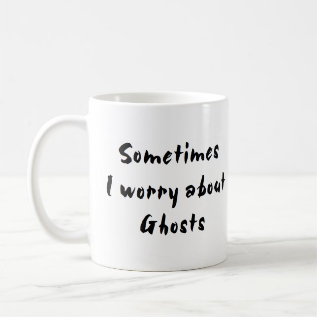 Caneca De Café preocupação fantasma (Esquerda)