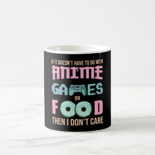 Caneca De Café Preocupe-se com Anime, Videos games e Cotação de