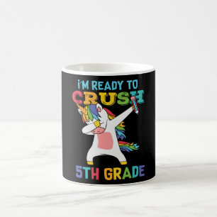 Caneca De Café Preparado para esmagar o 5 da escola secundária